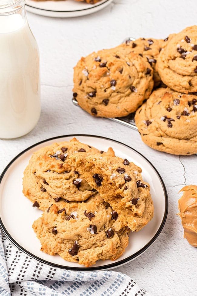 Peanut Butter Chocolate Chip Cake Mix Cookies