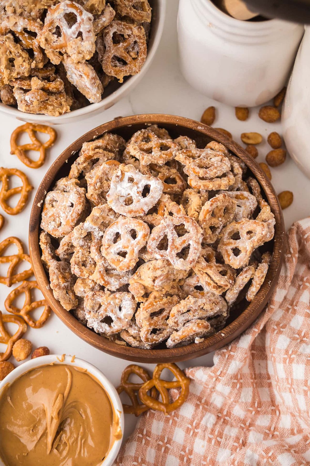 Sweet and Salty Peanut Butter Pretzel Snack Mix