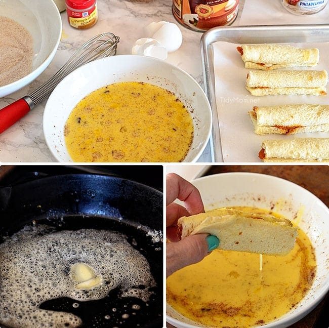 How to cook Filled french toast rollups. Recipe at cetcu.com