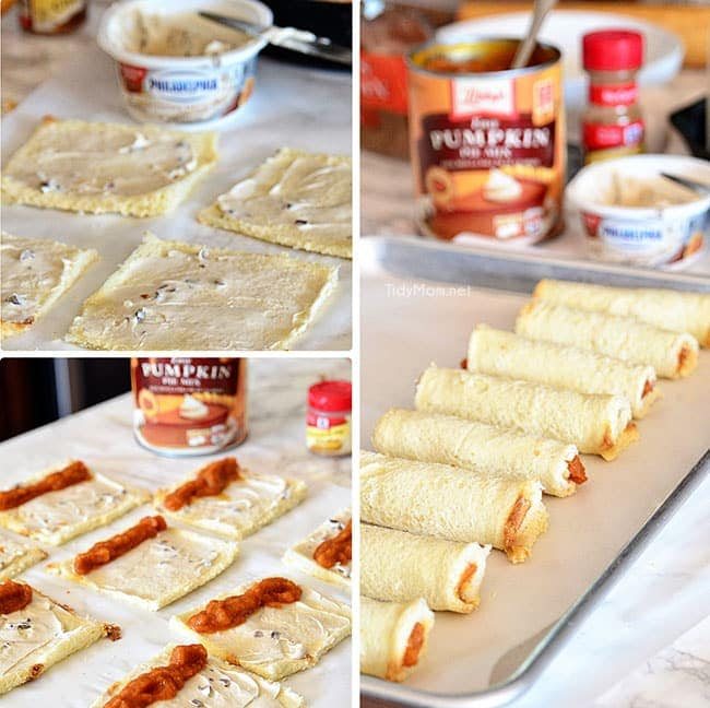 Filled french toast rollups. Recipe at cetcu.com