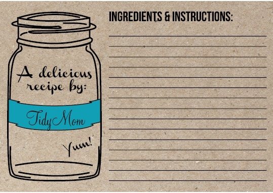Personalized Recipe Cards & Notepads {Giveaway}