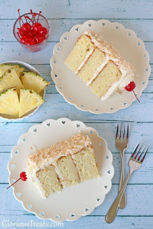 Pina Colada Cake by Glory Albin | recipe at cetcu.com