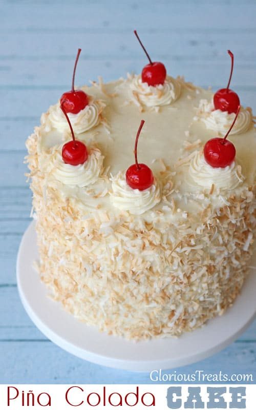 Pina Colada Cake by Glory Albin | recipe at cetcu.com