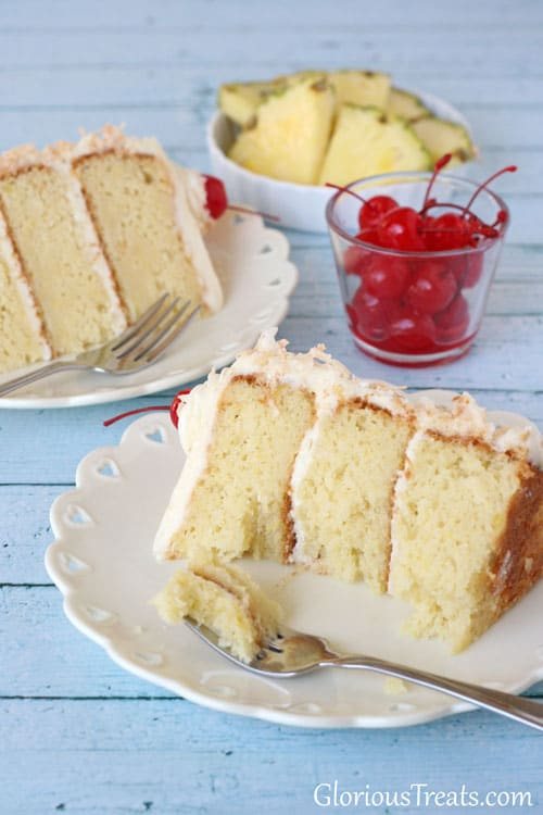 Pina Colada Cake by Glory Albin | recipe at cetcu.com