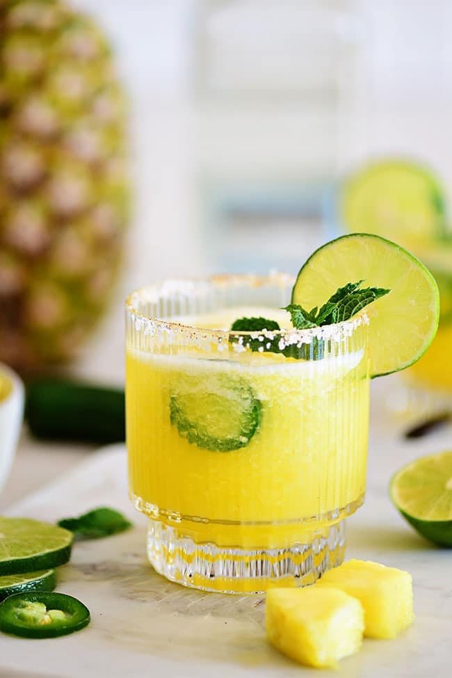 Pineapple Jalapeño Margarita, A Fresh Summer Cocktail