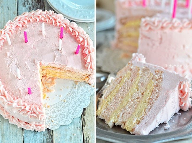 Excuisite Pink Champagne Birthday Cake recipe at cetcu.com