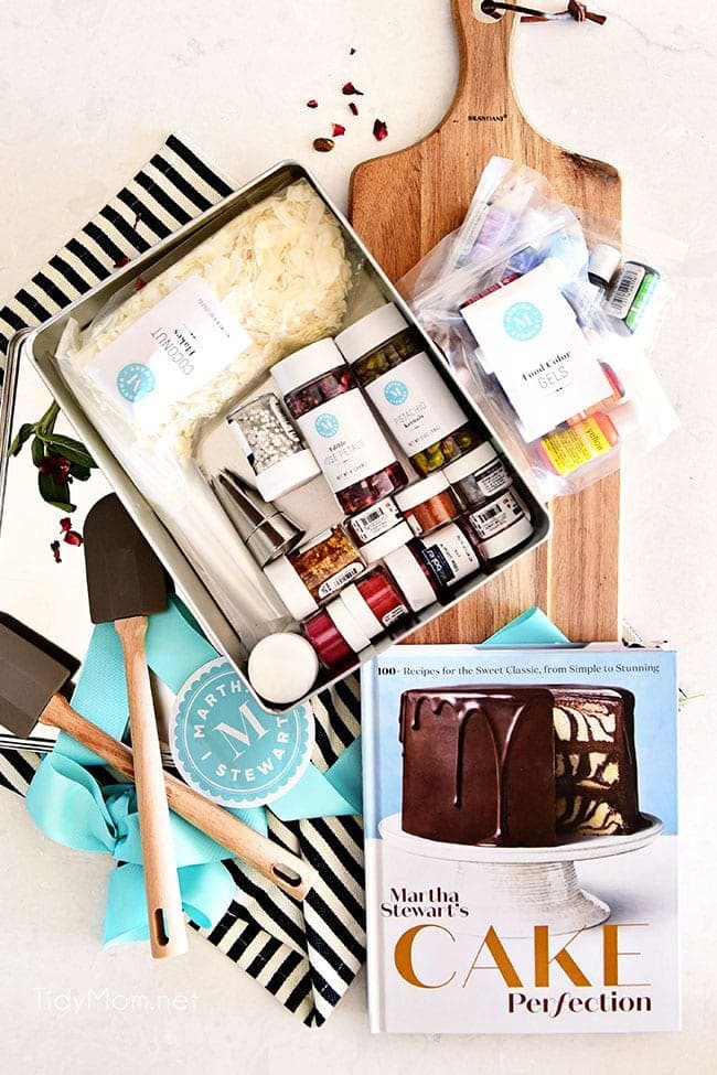 Martha Stewart's Cake Perfection and cake decorating supplies