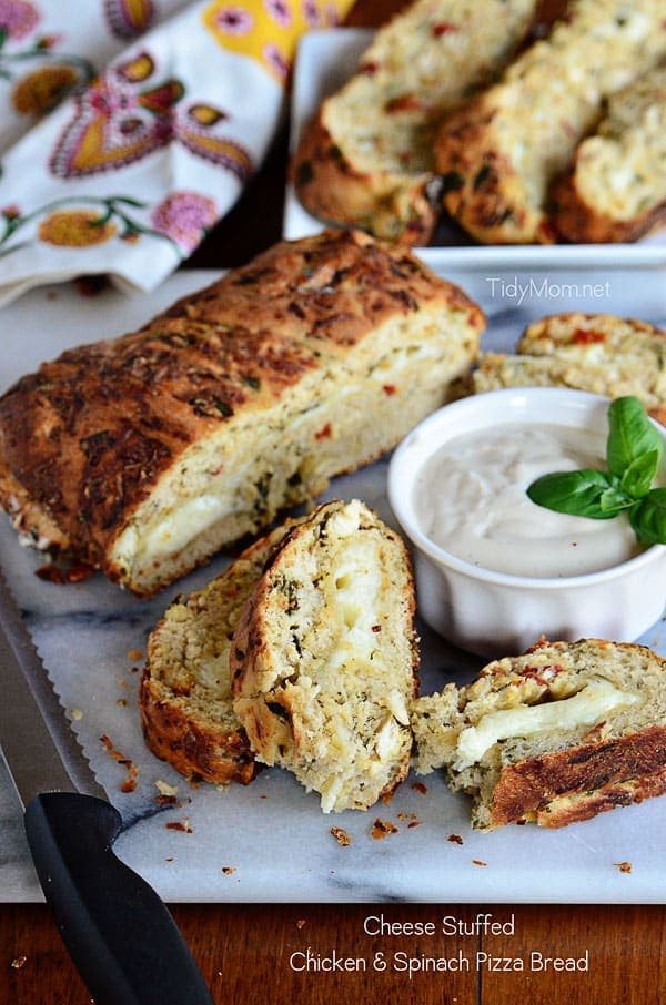 Cheese Stuffed Pizza Bread