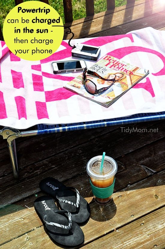 Powertrip Portable Charger can be charged in the sun at Cetcu