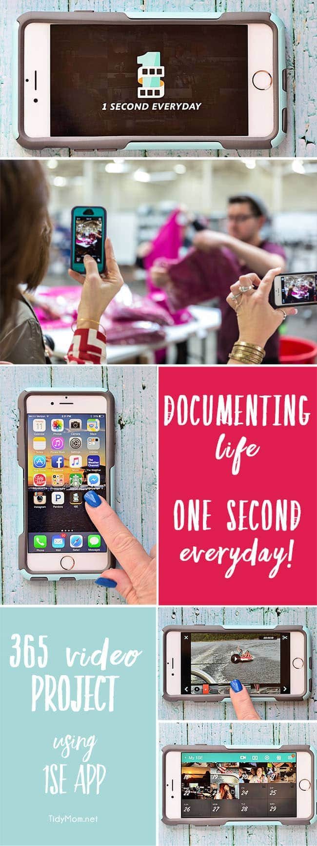 Documenting Life, One Second Everyday 365 video project using 1SE app. Details at cetcu.com