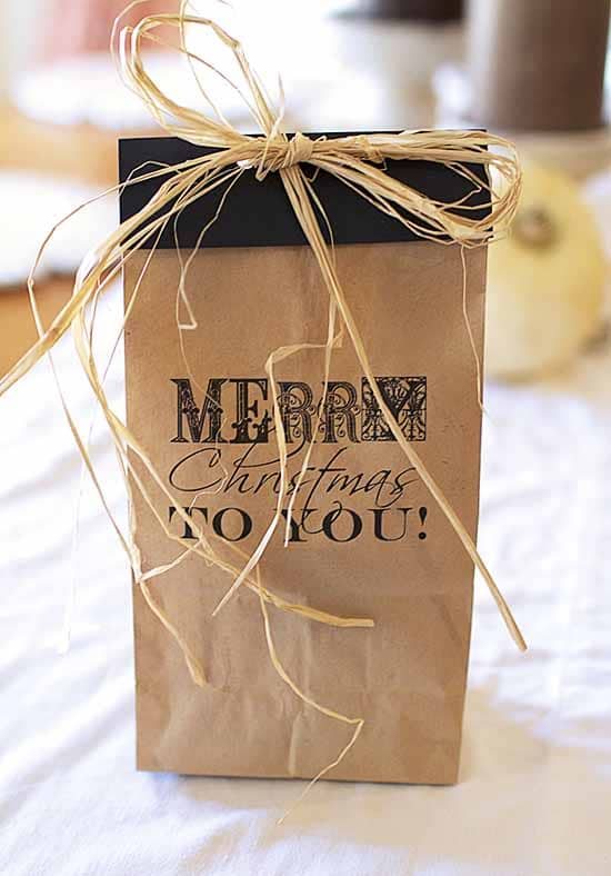 christmas bag printable