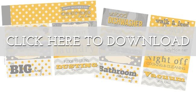 FREE Printable Mother's Day Coupon Book at cetcu.com