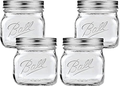 Ball Collection Elite Wide Mouth 16Oz Pint Jars (Pack of 4)