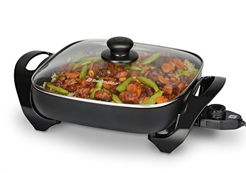 Electric Skillet with Glass Lid