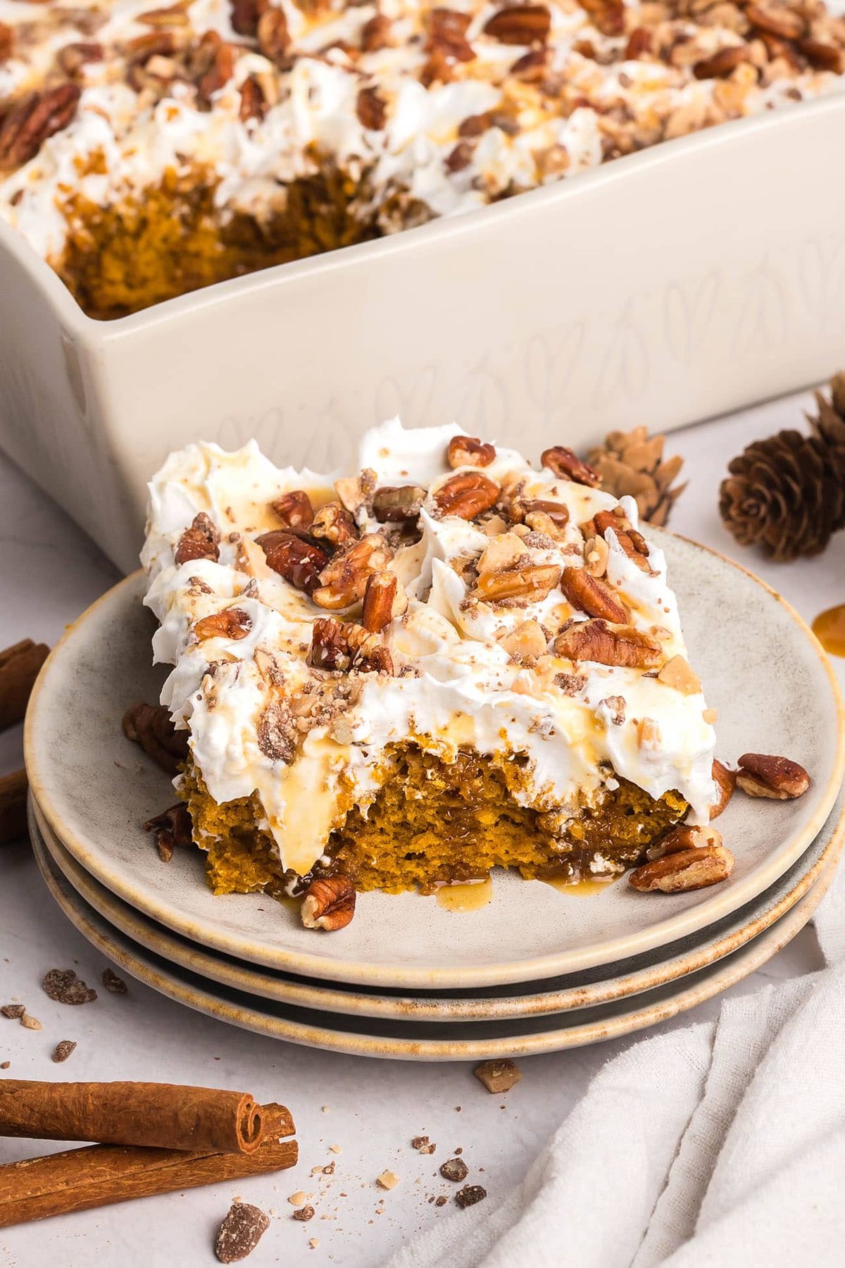 Irresistible Pumpkin Poke Cake