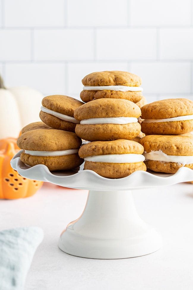 Pumpkin Whoopie Pies with Marshmallow Filling