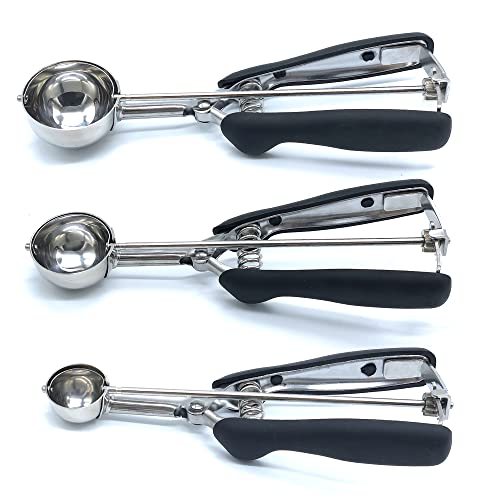 Cookie Scoop Set of 3 Size Stainless Steel