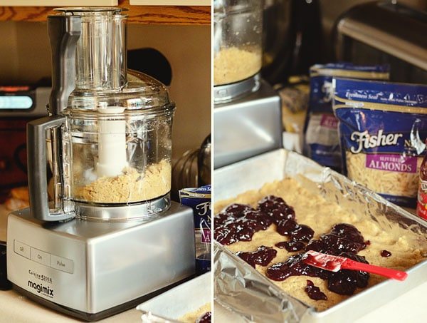 Making Raspberry Almond Bars