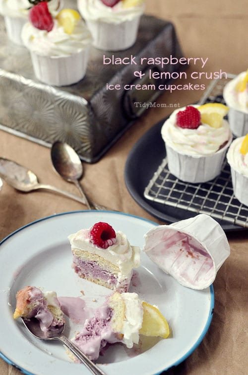 Black Raspberry & Lemon Ice Cream Cupcake at Cetcu