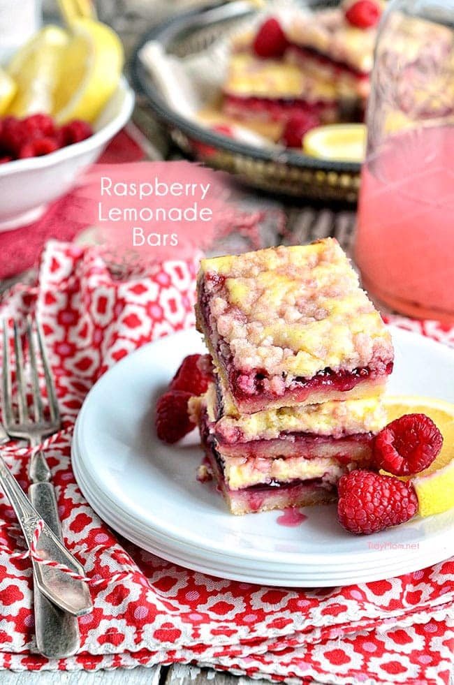 Raspberry Lemonade Bars