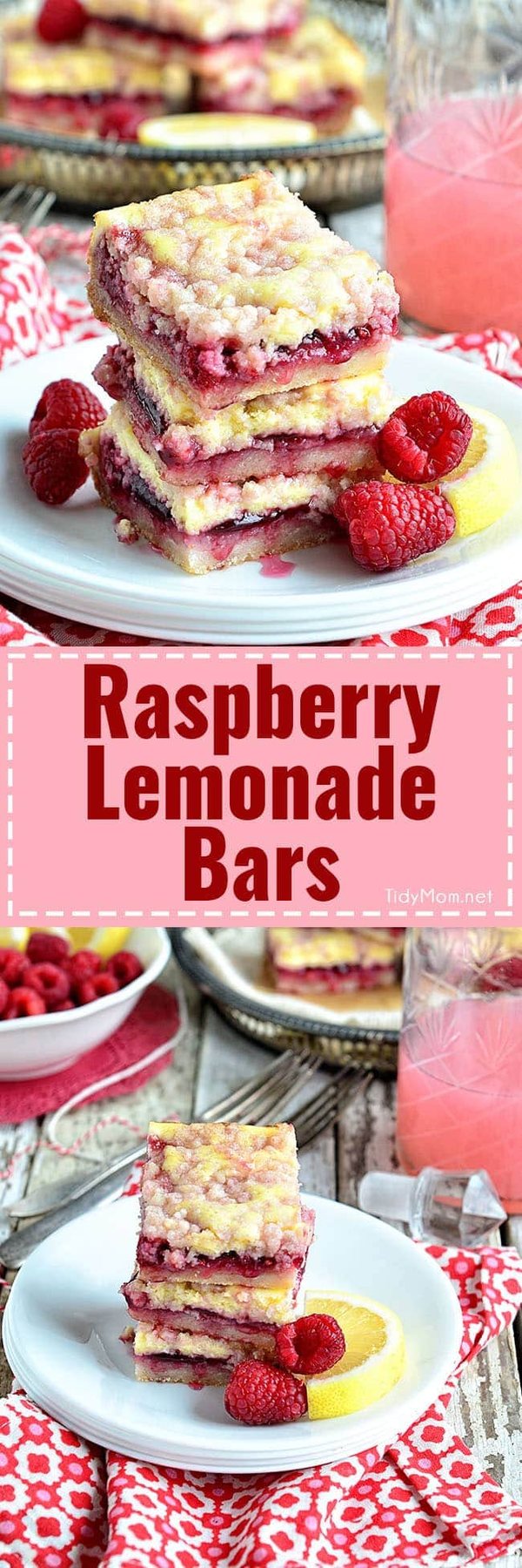 Raspberry Lemonade Bars are bright, cheery, packed with raspberries and tangy lemonade to help beat the winter blues, and the best part? There’s a little cheesecake tucked in too. Raspberry Lemonade Bars with streusel topping recipe at cetcu.com