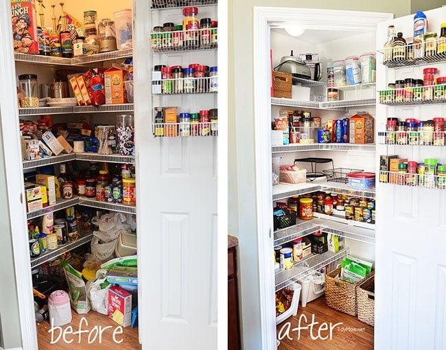 Real Life Pantry Organization- have an organized and completely functional space without spending a fortune and see what you have (and don't have) on hand. details at cetcu.com