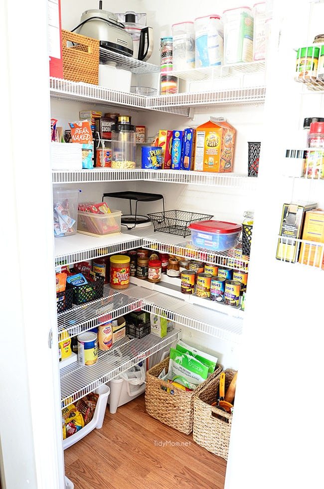 Real Life Pantry Organization- have an organized and completely functional space without spending a fortune and see what you have (and don't have) on hand at cetcu.com