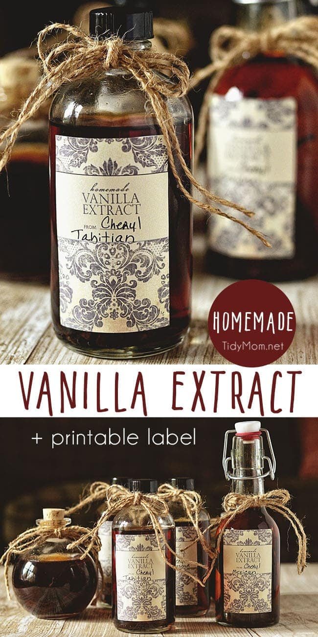 Make the best homemade vanilla extract in just a few minutes of hands-on time. The secret to making your own vanilla extract is using quality vanilla beans and a little patience. It makes a great homemade gift! Get all Homemade Vanilla Extract recipe + printable label at cetcu.com