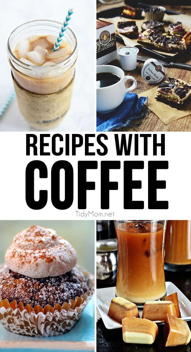 Get your coffee fix with these delicious RECIPES WITH COFFEE. From blended ice cofees to brownies and cupcakes. Coffee is much more than the best part of waking up. Recipes at cetcu.com