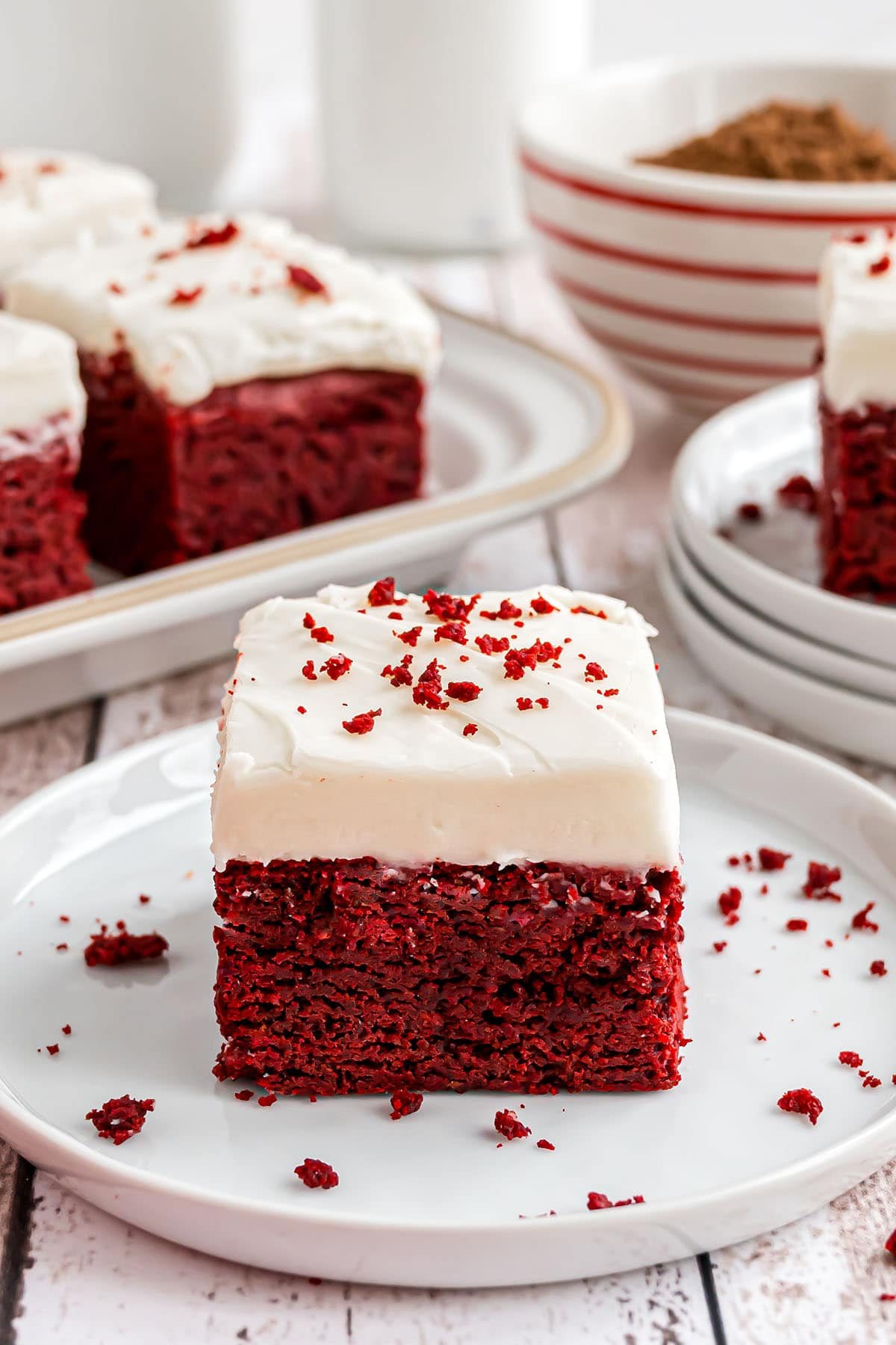 Red Velvet Cake Mix Brownies & Cream Cheese Frosting