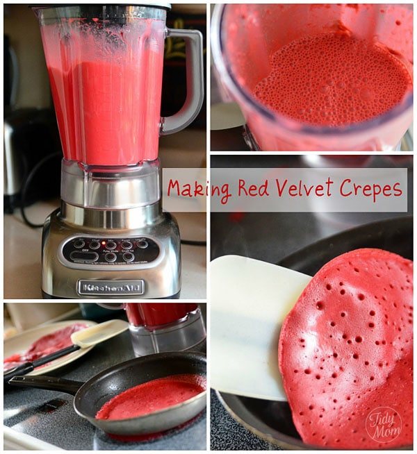 Making Red Velvet Crepes recipe at cetcu.com