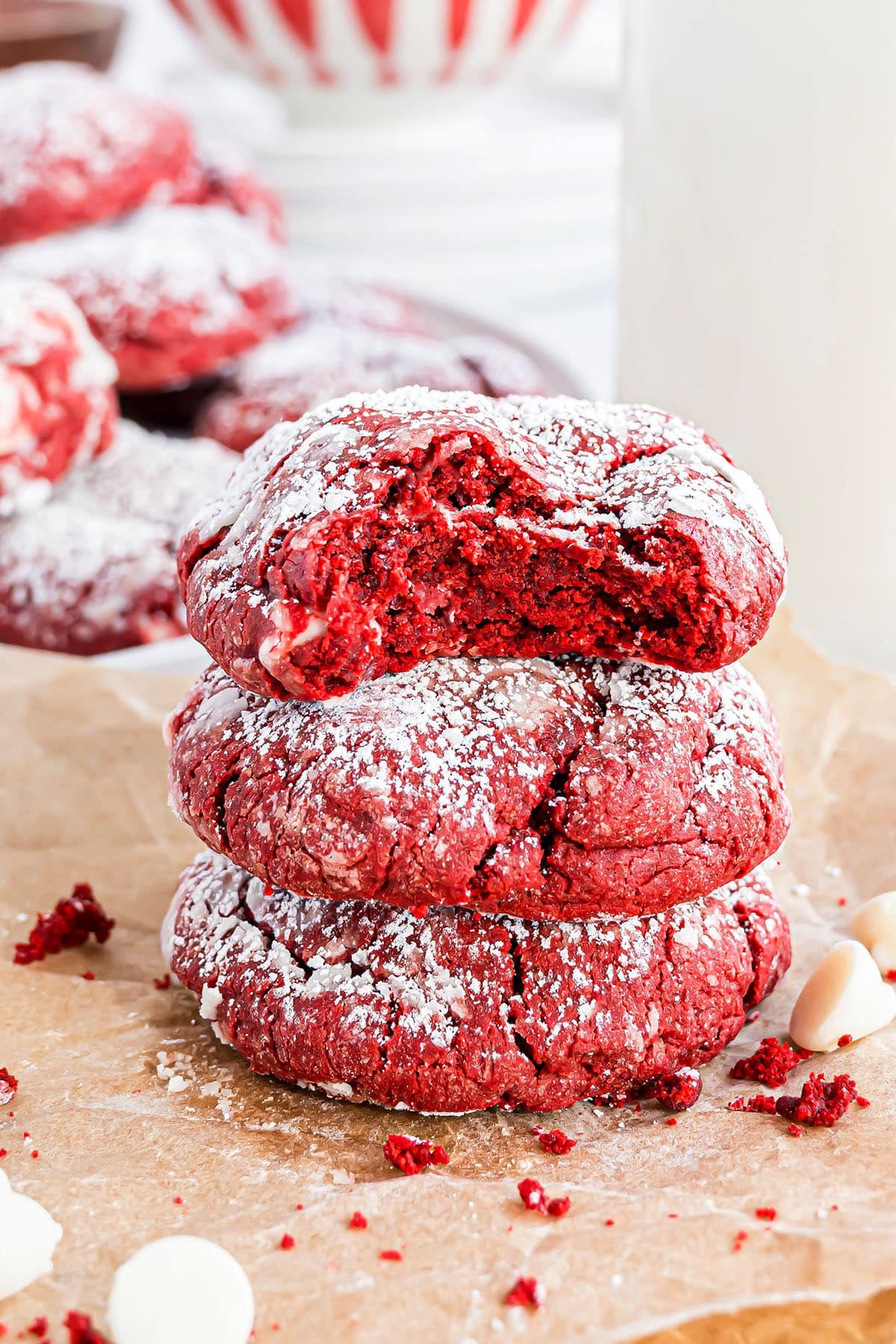 Easy Red Velvet Gooey Butter Cookies