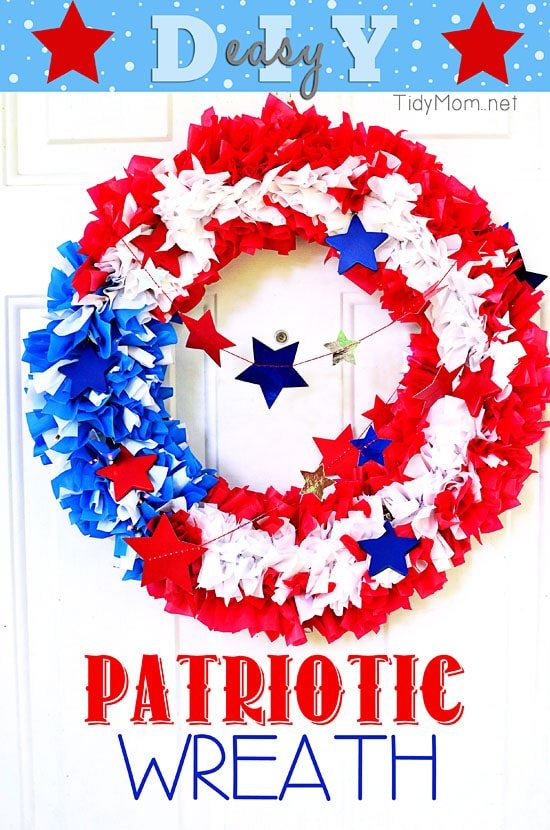 Easy Patriotic Flag Wreath