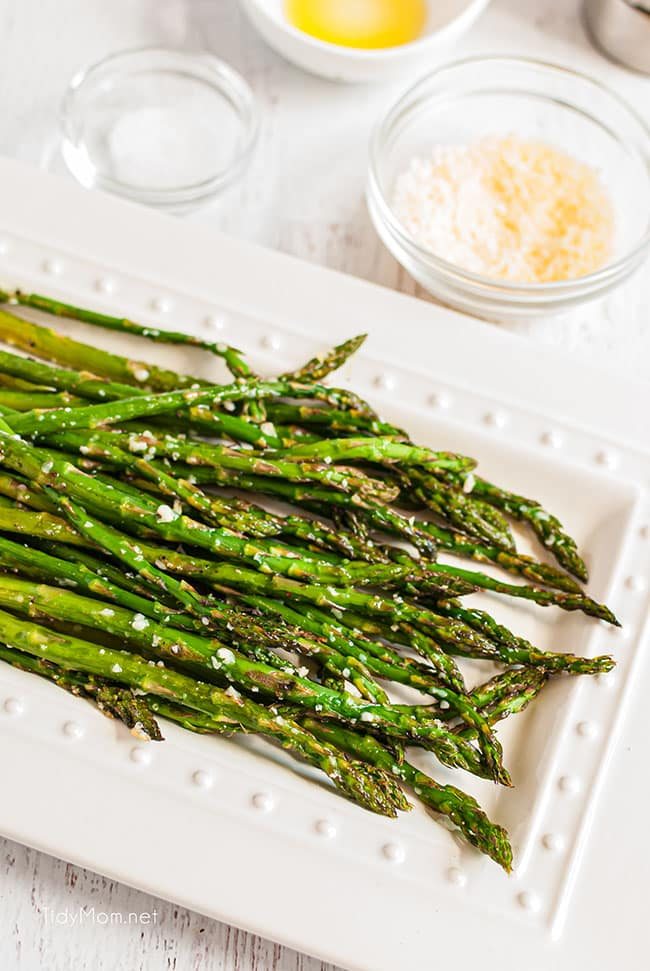 Oven Roasted Parmesan Asparagus {VIDEO}