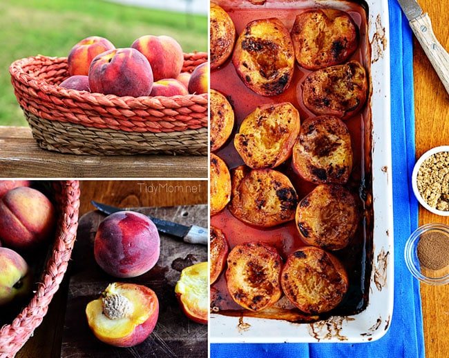 Roasted Brown Sugar Peaches for Frozen Custard recipe at cetcu.com
