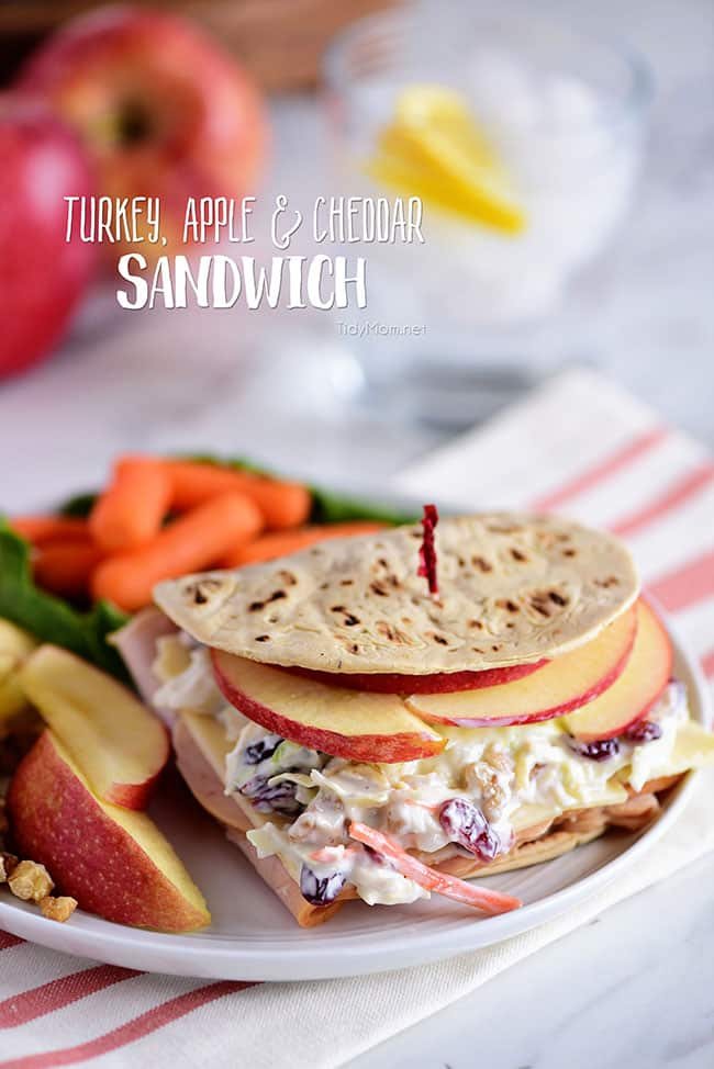 Roasted Turkey, Apple & Cheddar Sandwich
