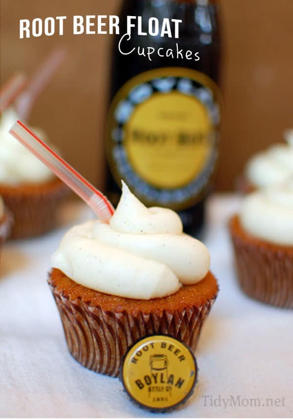 Root Beer Float Cupcakes