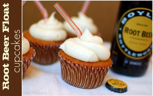 Root Beer Float Cupcakes