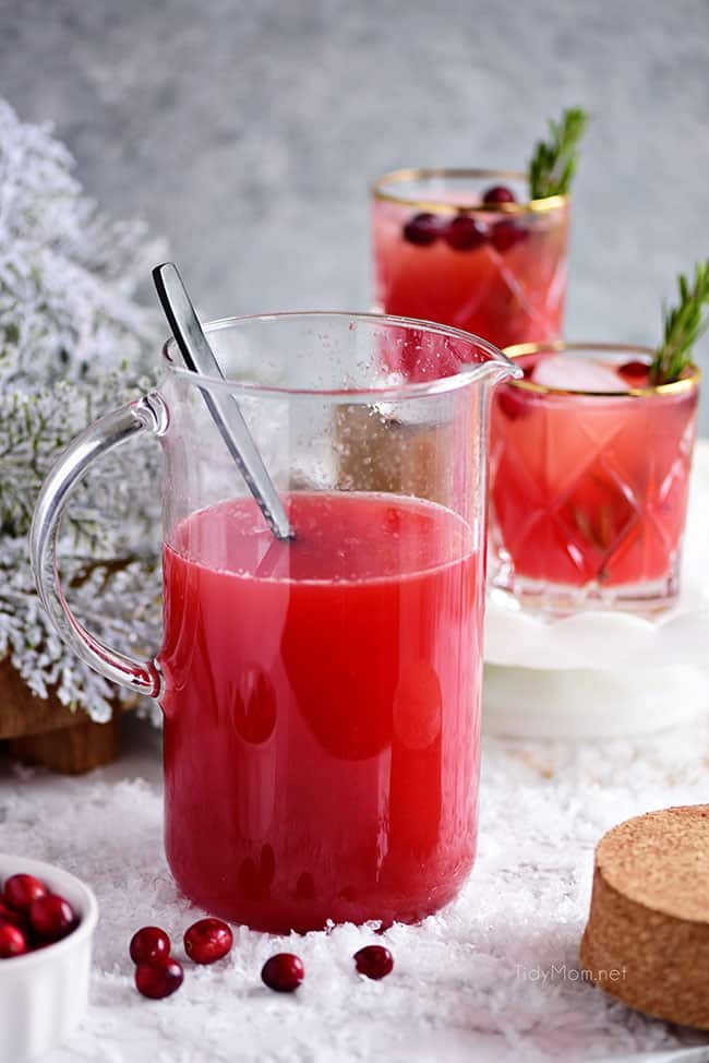 pitcher of RUDOLPH’S TIPSY SPRITZER puch