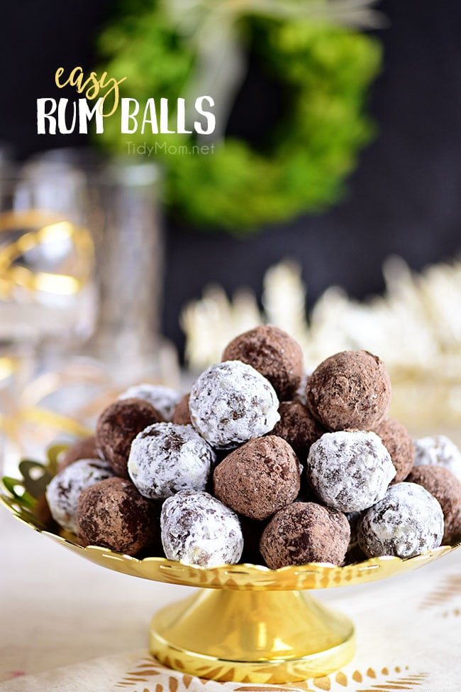 Easy Holiday Rum Balls Recipe + Video