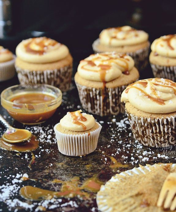 Salted Caramel Cupcake recipe cetcu.com