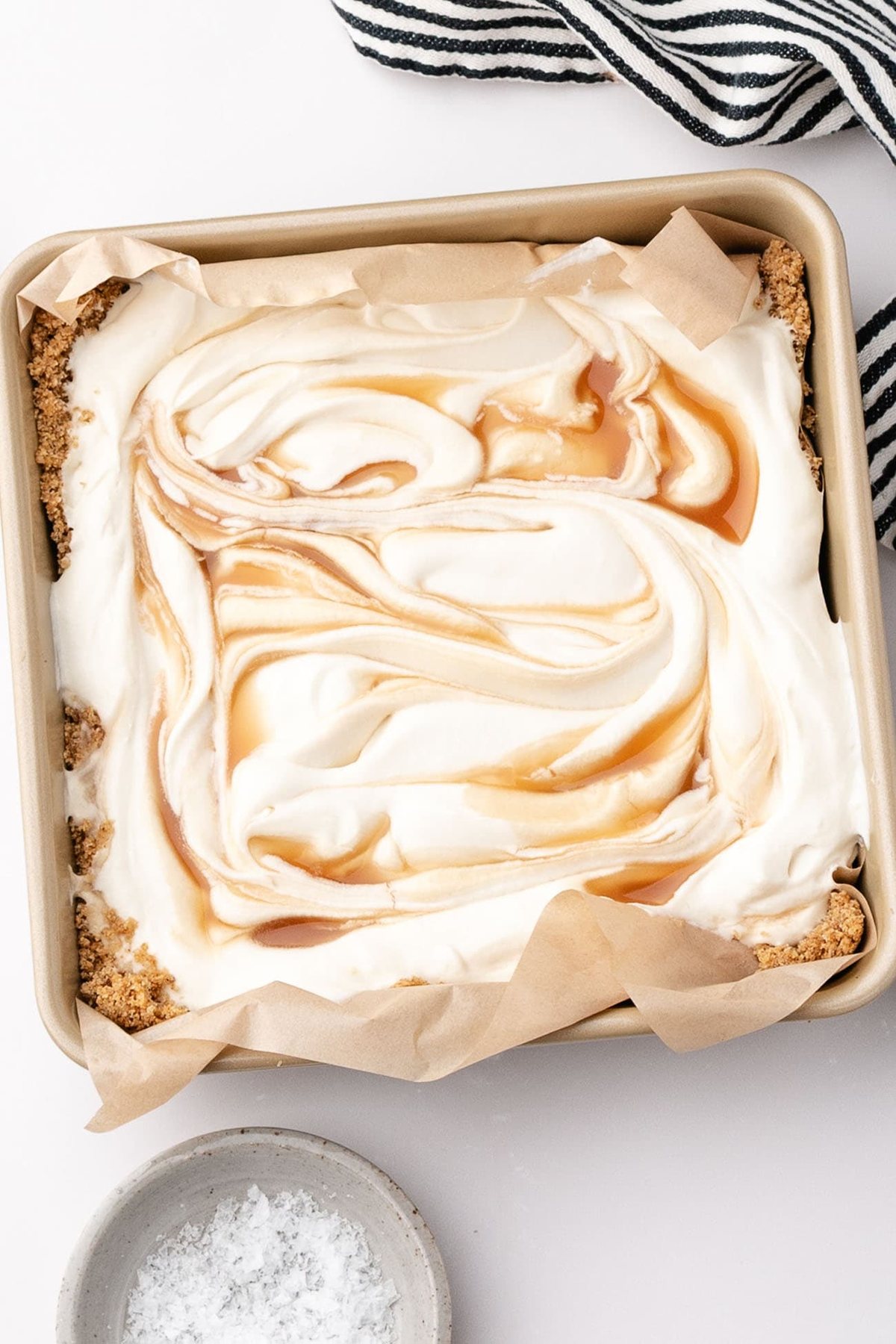 Salted Caramel Scoopable Cheesecake