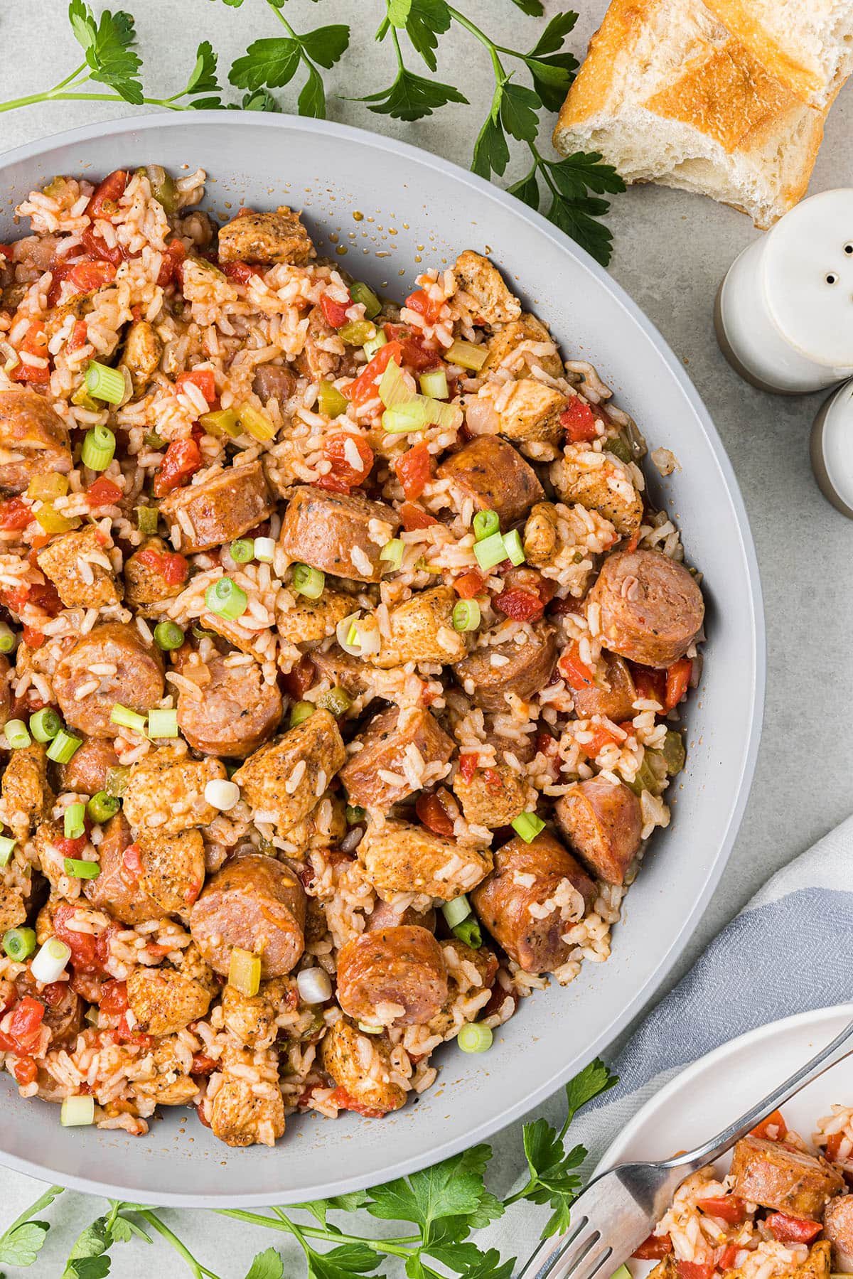 Skillet with Chicken Jambalaya