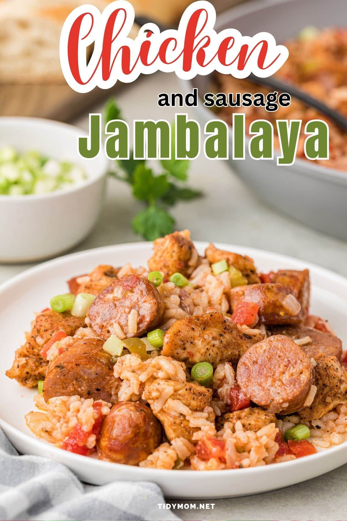 plate with cajun jambalaya