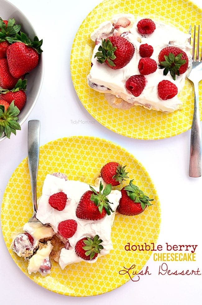 Double Berry Cheesecake Lush No-Bake Dessert recipe at cetcu.com