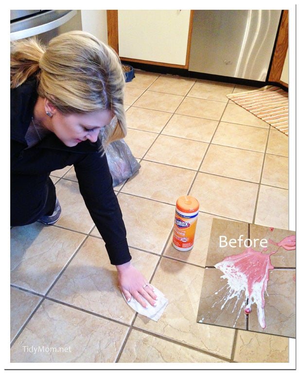 Shake Drop Clorox Clean up at Cetcu