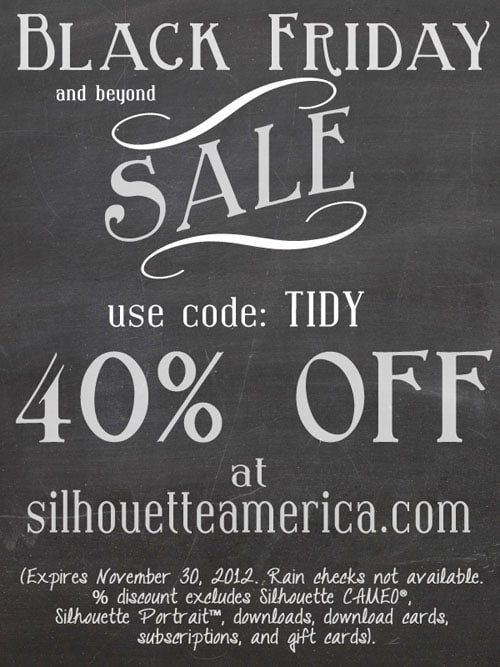 black friday Silhouette sale at cetcu.com