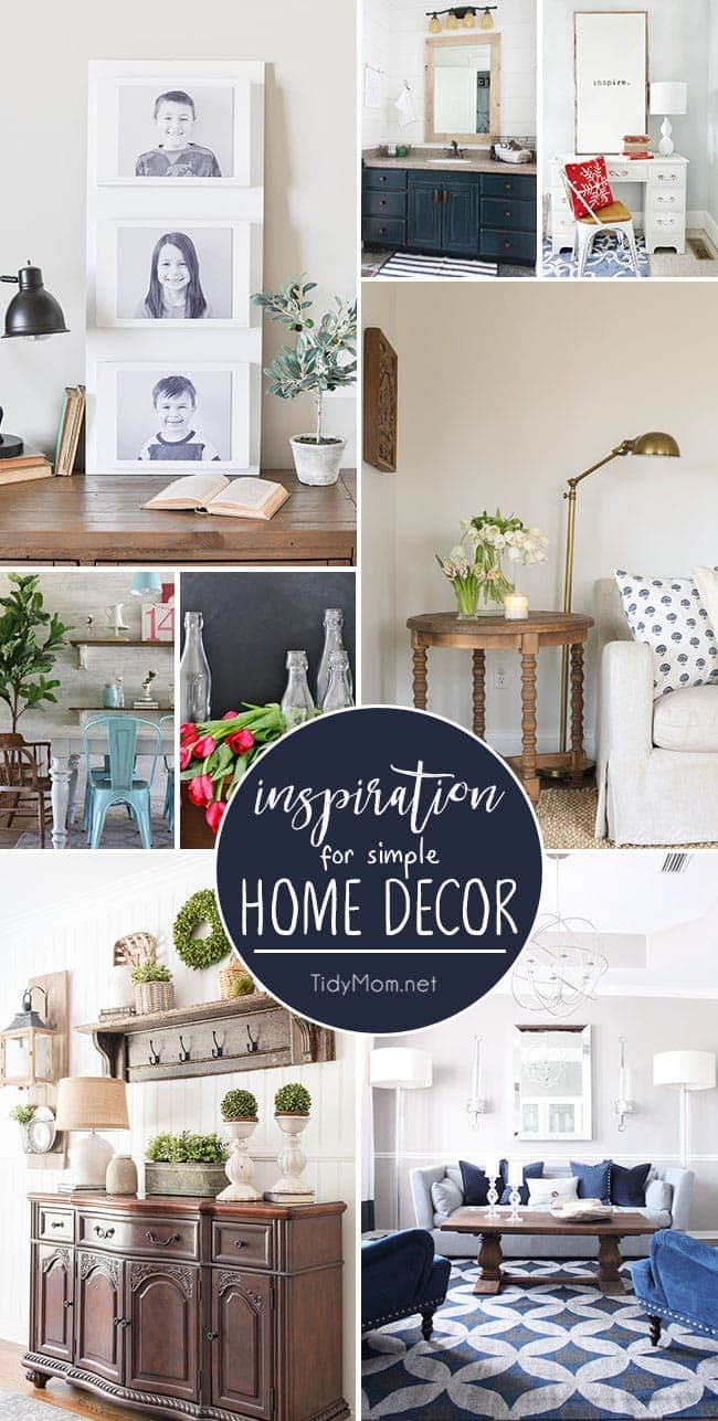 IInspiration for Simple Home Decor from a budget friendly bathroom makeover to decorating with what you already have. Take cues for your own home with simple home decor inspiration at cetcu.com