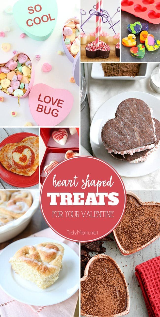 15 DIY Heart Shaped Treats to make for Your Valentine at cetcu.com