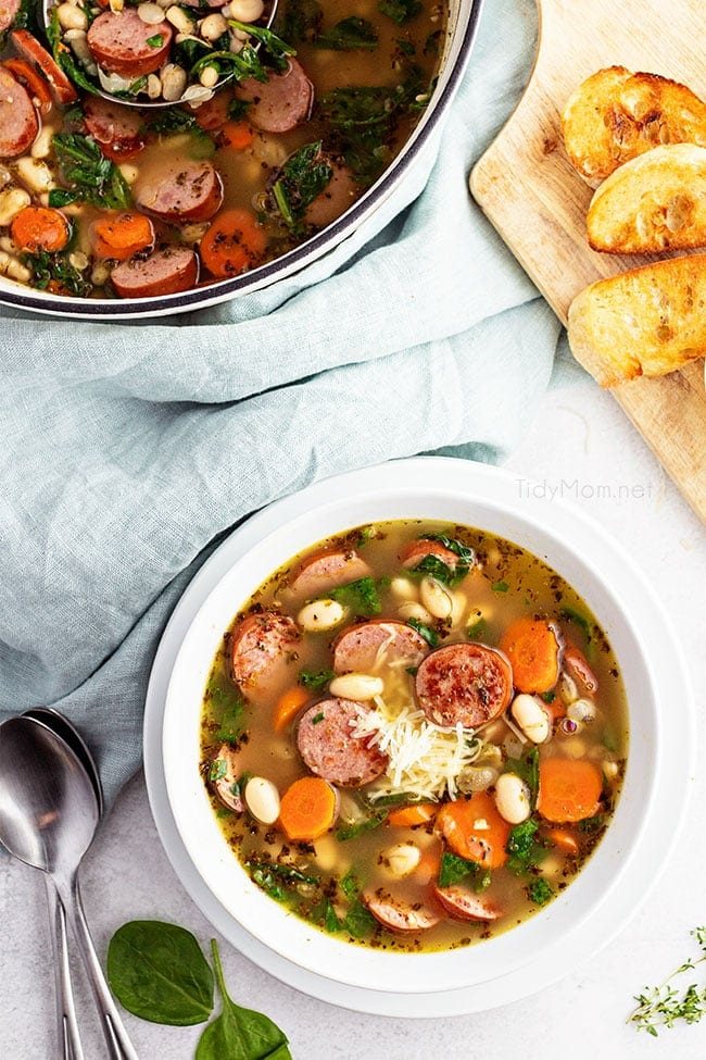 White Bean Soup With Smoked Sausage